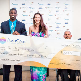 ResorTime Raises More Than $10,000 for the Pro Player Foundation and the National Multiple Sclerosis Society
