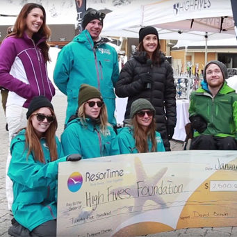 Watch the High Fives Foundation of Truckee-Tahoe Receive $2,500 from beCause Destination Matters